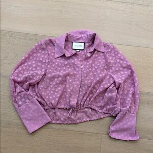 Alexis Pink Textured Blouse